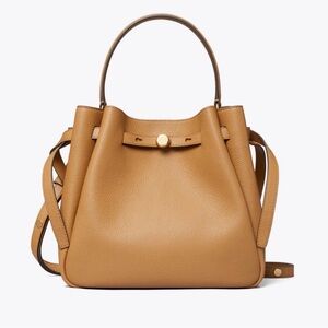 Tory Burch Romy Leather Bucket Bag - Tiramisu- Like New